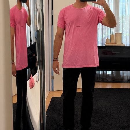 Saint Laurent T-Shirt Pink Grösse L Neuwertig