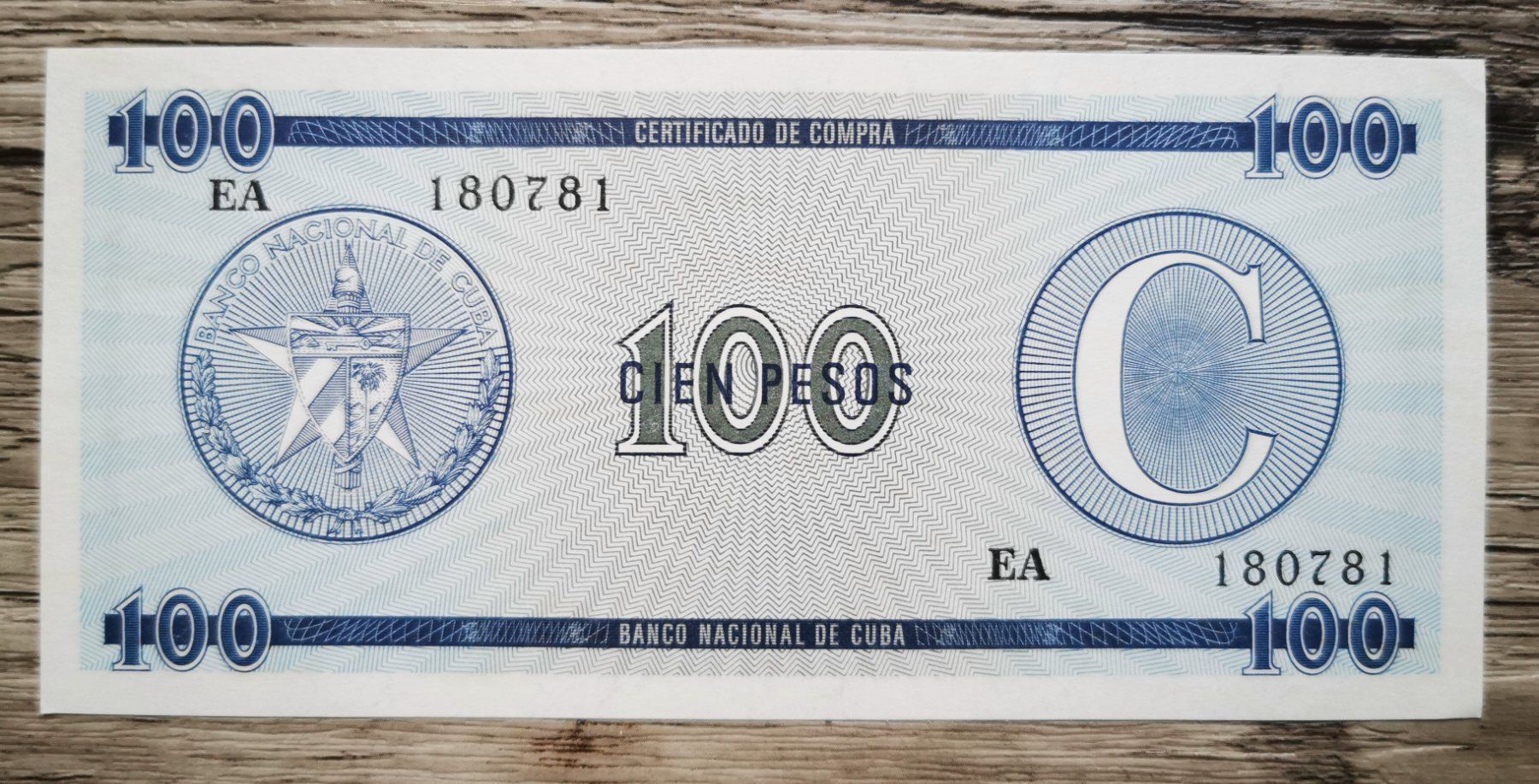 Banconote: Cuba 100 pesos 1985 1985 aUNC – Usato da Cousset venduto da Patricio77