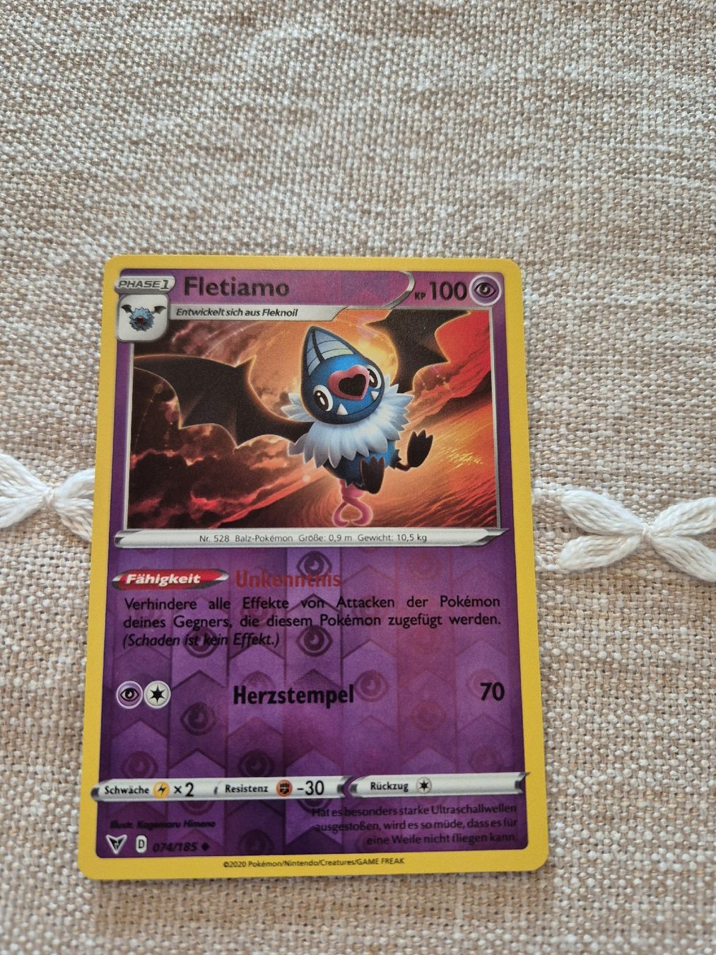 Pokémon Carte collezionabili: Fletiamo Reverse Pokemon Vivid Voltage 074/185 DE – Nuovo (secondo la descrizione) da Altdorf UR venduto da Josi5588 1
