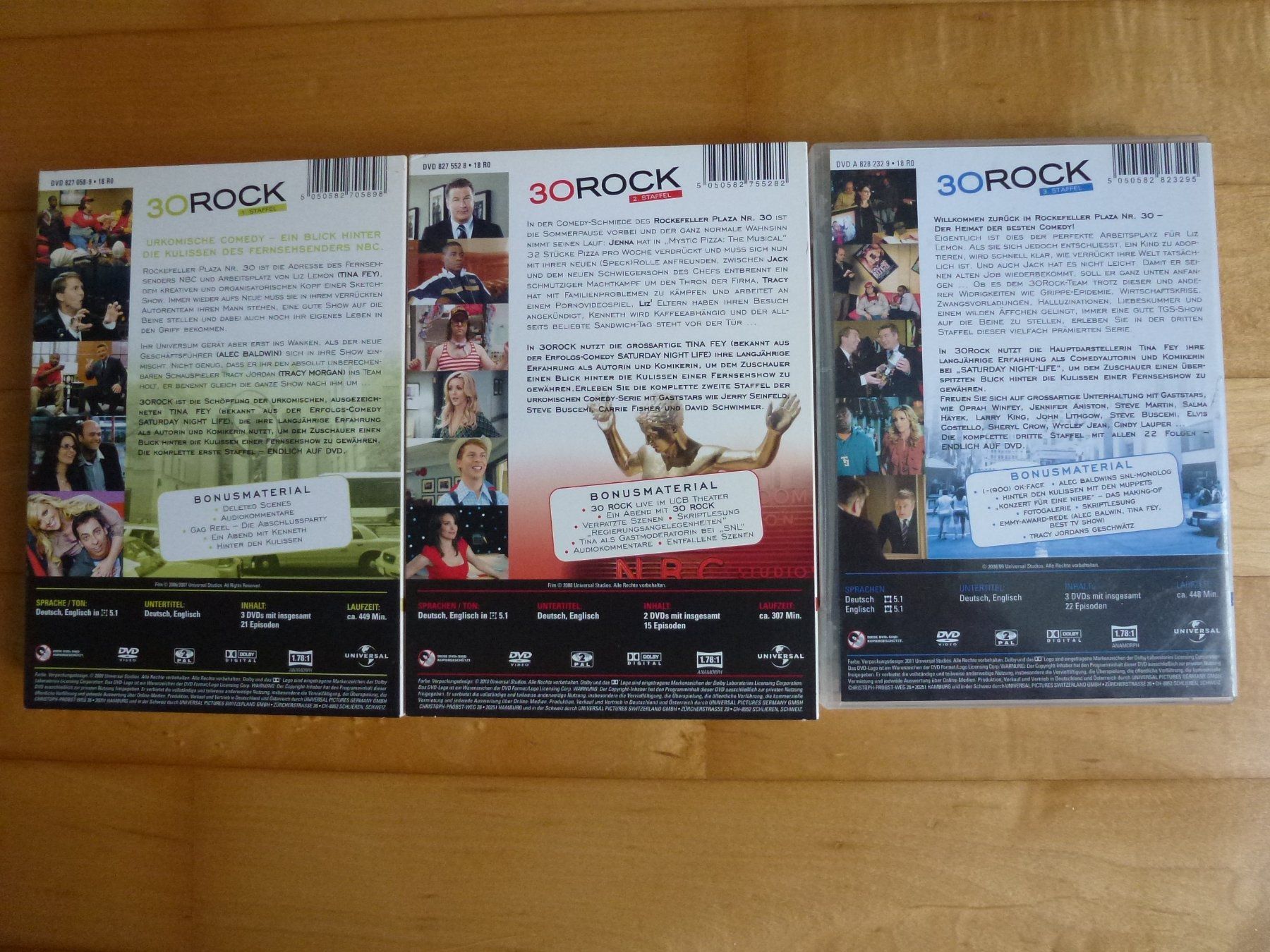 Tutti i DVDs: 30 Rock - Staffel 1-3 (8 DVDs – Nuovo (secondo la descrizione) da Bern venduto da Frebo 1
