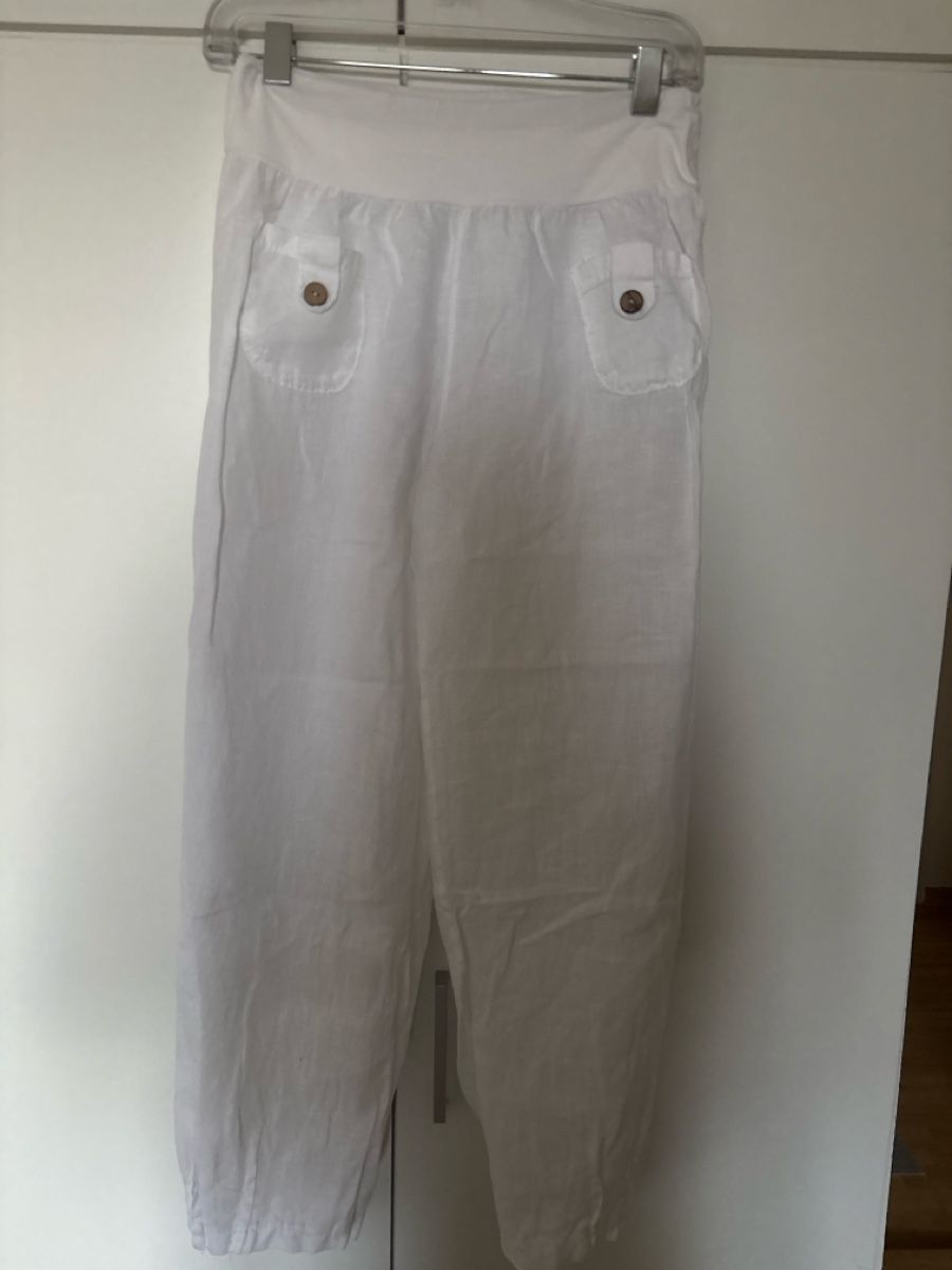 Pantaloni: Sommerhose aus Leinen,Top! – Usato da langenthal venduto da rundholz7