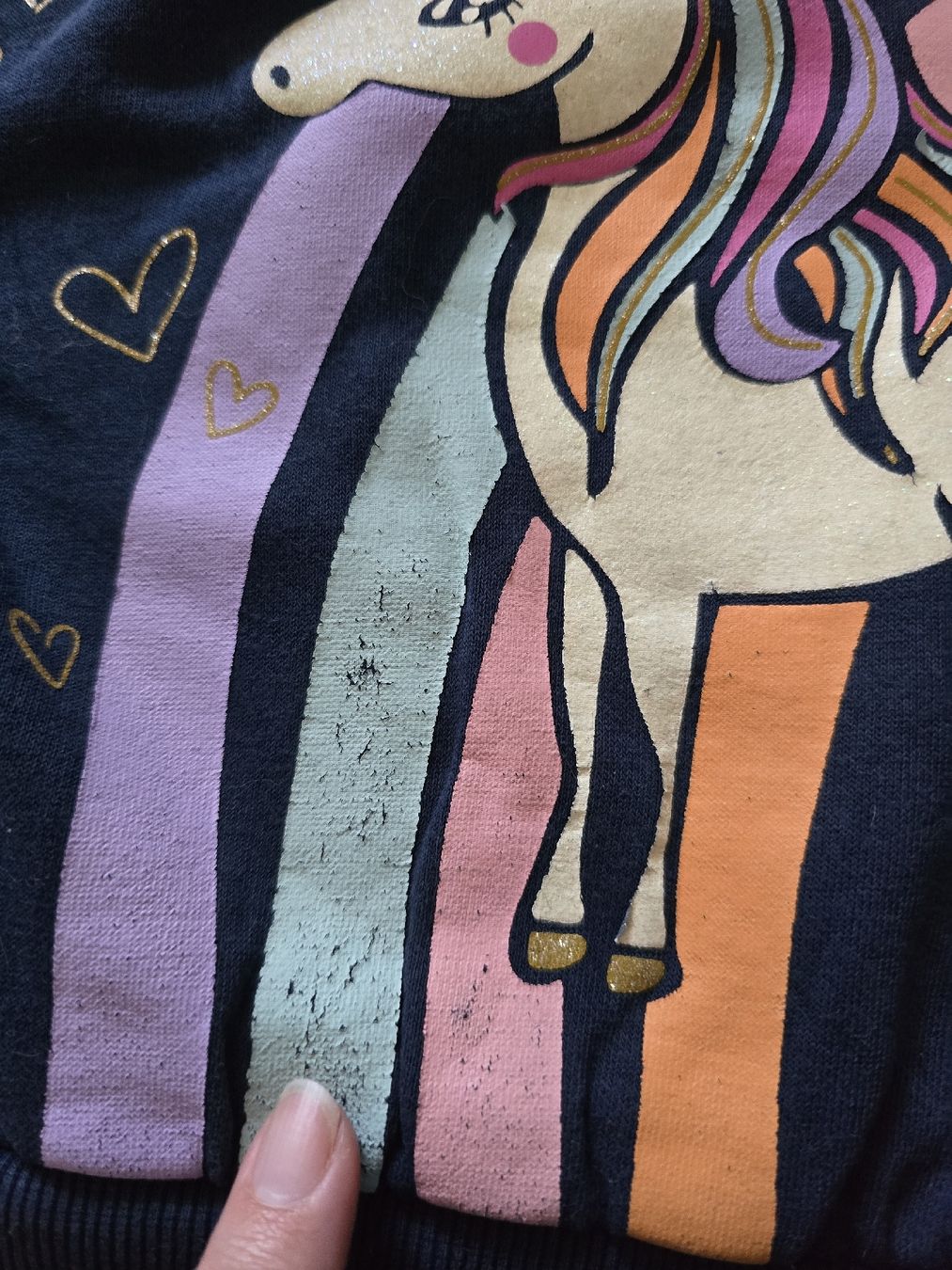 C&A Maglioni & Felpe: Süsser C&A Pullover mit Einhorn, Grösse 104-110 – Usato da Unterentfelden venduto da Panda-87 3