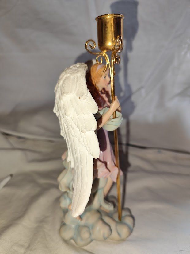 Figuren: Elfe Fee Fantasyfigur mit Kerzenhalter Engel – Gebraucht aus Reinach BL von Spider63 3
