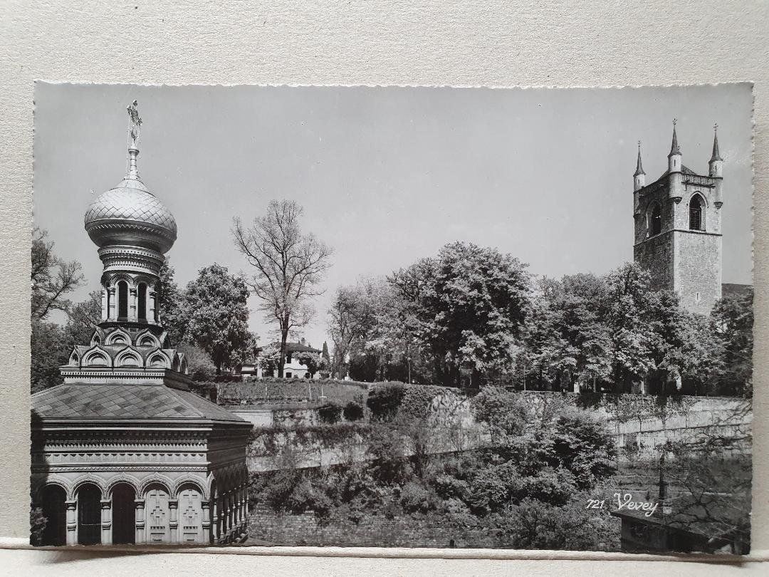 Cartoline postali: VEVEY – Usato da Delémont venduto da Domdom1
