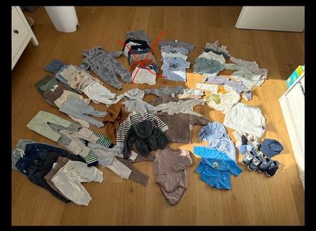 Jungs Kleiderset, Gr62-68, 78 Teile,viele Marken,Top Zustand