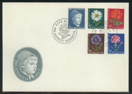 1963, FDC, Pro Juventute, alle mit Leuchtstoff (6)
