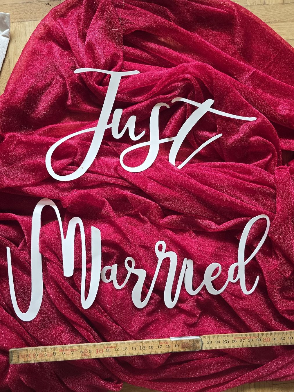 Sticker: Klebefolie "Just Married" – Nuovo e nell'imballaggio originale da Liestal venduto da michelaa.h 1