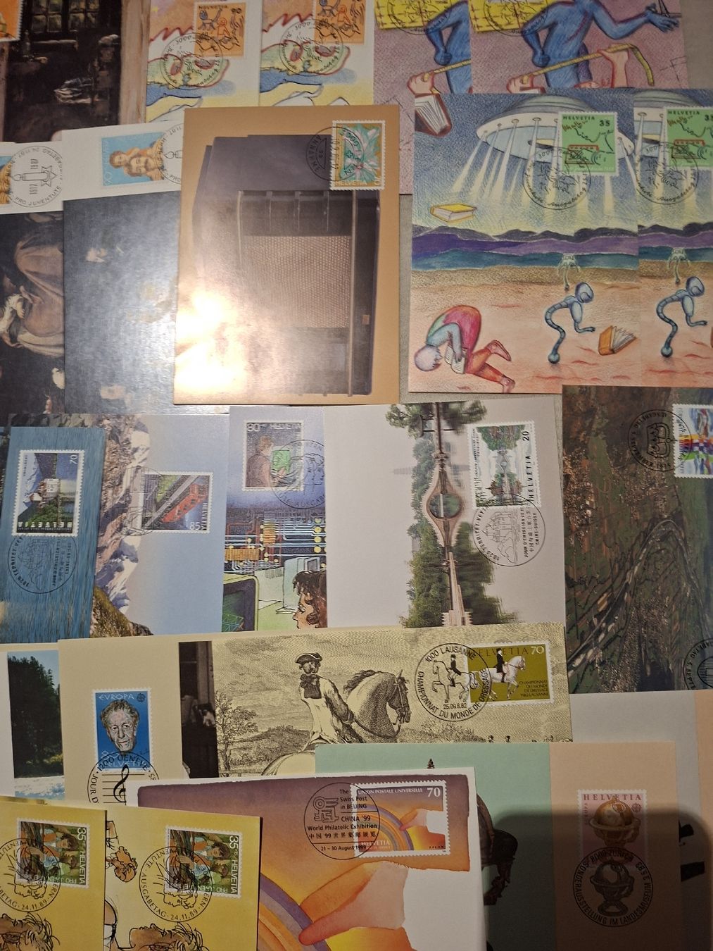 Alle Briefmarken: Lot diverser Maximumkarten Schweiz – Gebraucht aus Balgach von SIMEON27 4