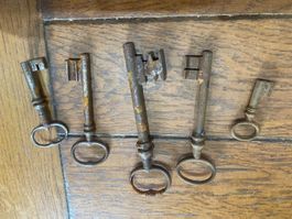 Lot clé clef ancienne 3-12cm Q