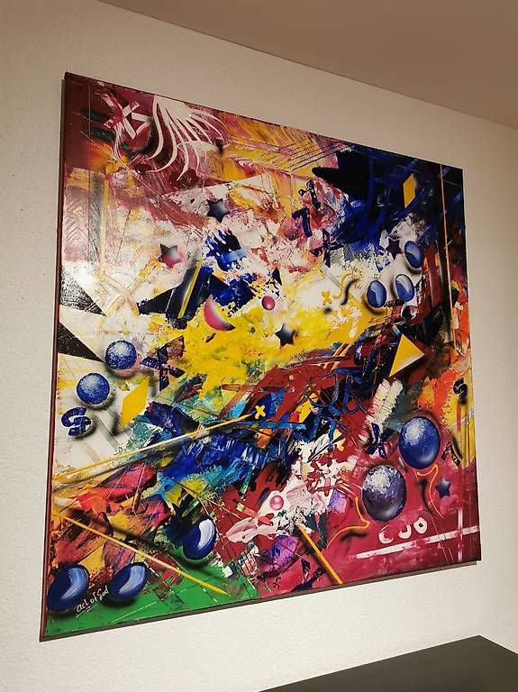 Dipinti: Leinwand Original Gemälde abstrakte/moderne Kunst – Usato da Beckenried venduto da Angelfish