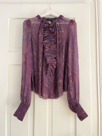 Dolce & Gabbana Bluse violett gemustert