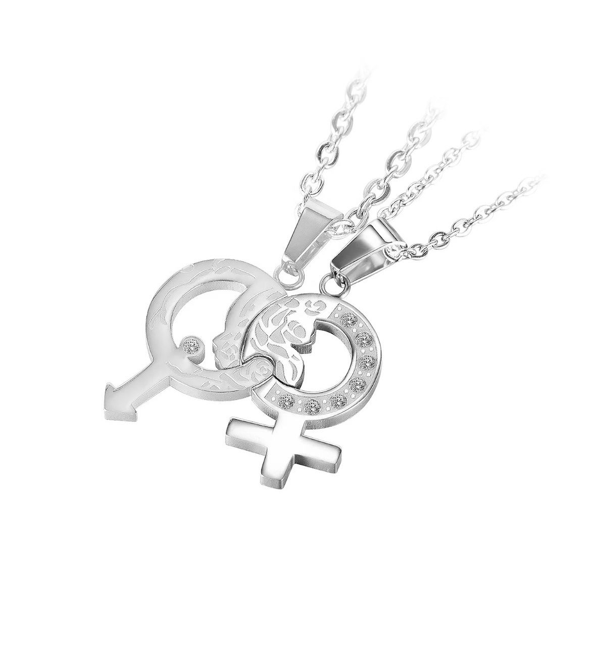 Ketten: Necklace set for couples stainless steel – Neu und originalverpackt aus Aarburg von StavFashion 5