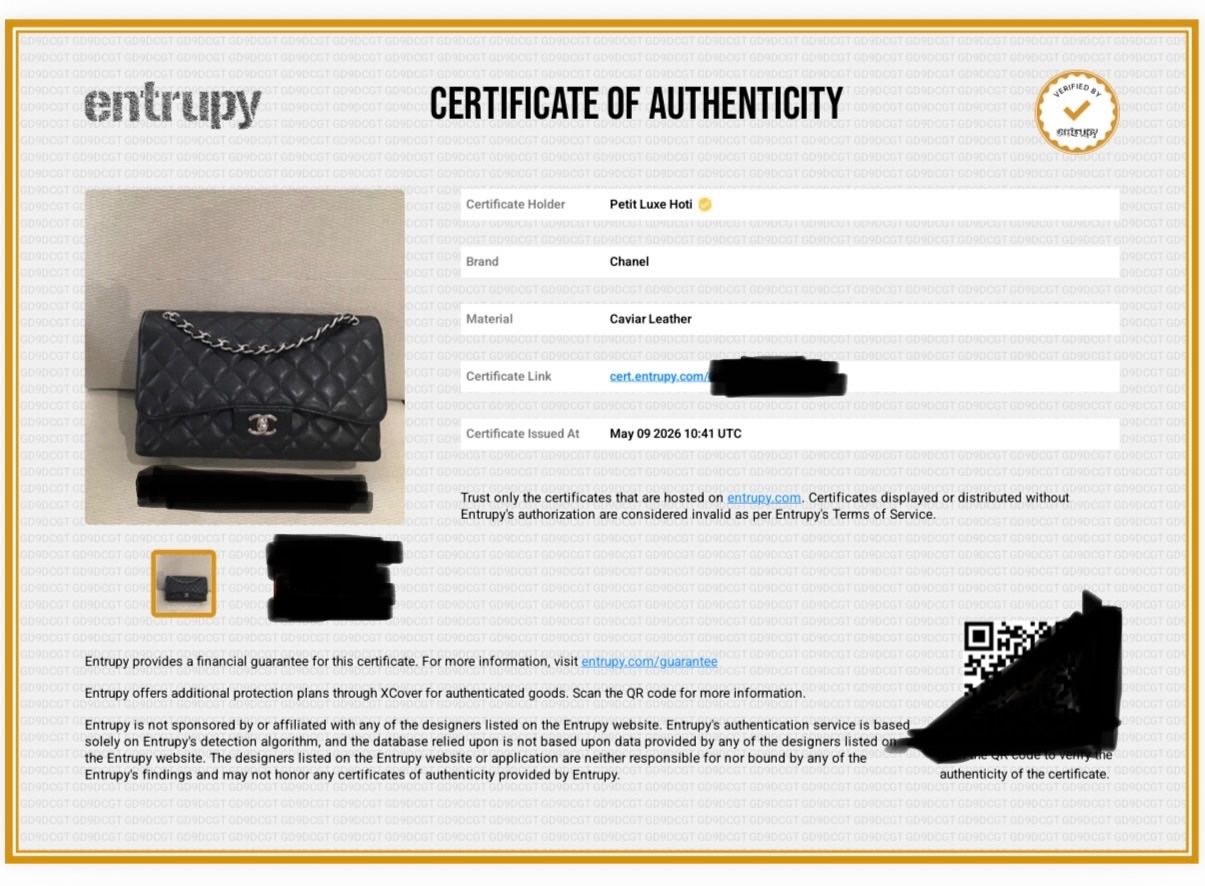Chanel Borse da donna: Chanel Double Flap mit Entrupy Certificate of Authenticity – Usato da Herrliberg venduto da RelovedByS 9