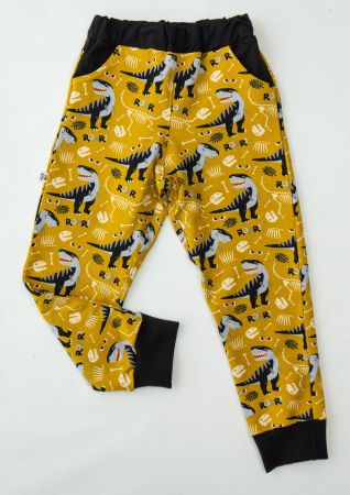 Jungs Jogger Hose mit Dinosaurier aus Sweat Gr.110/116 NEU
