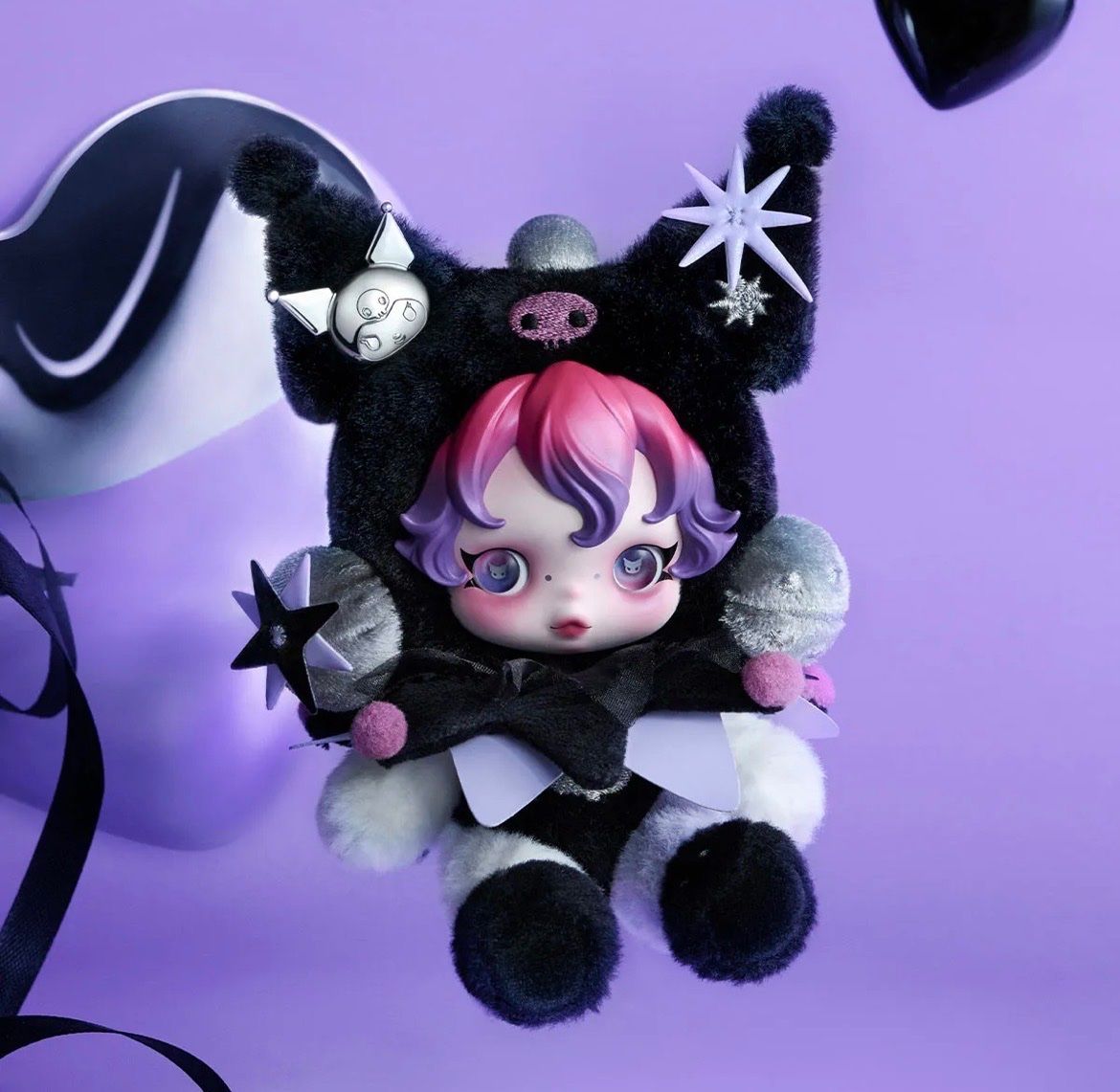 Pop Mart Statuette: Pop Mart Skullpanda x Kuromi Plush – Nuovo e nell'imballaggio originale da Glattbrugg venduto da arttoy.land 1