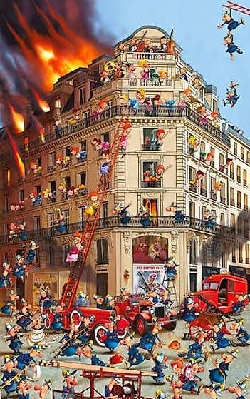 Puzzles: Puzzle 1000 Piatnik "Pompiers" – Gebraucht aus La Tour-de-Peilz von danielle321