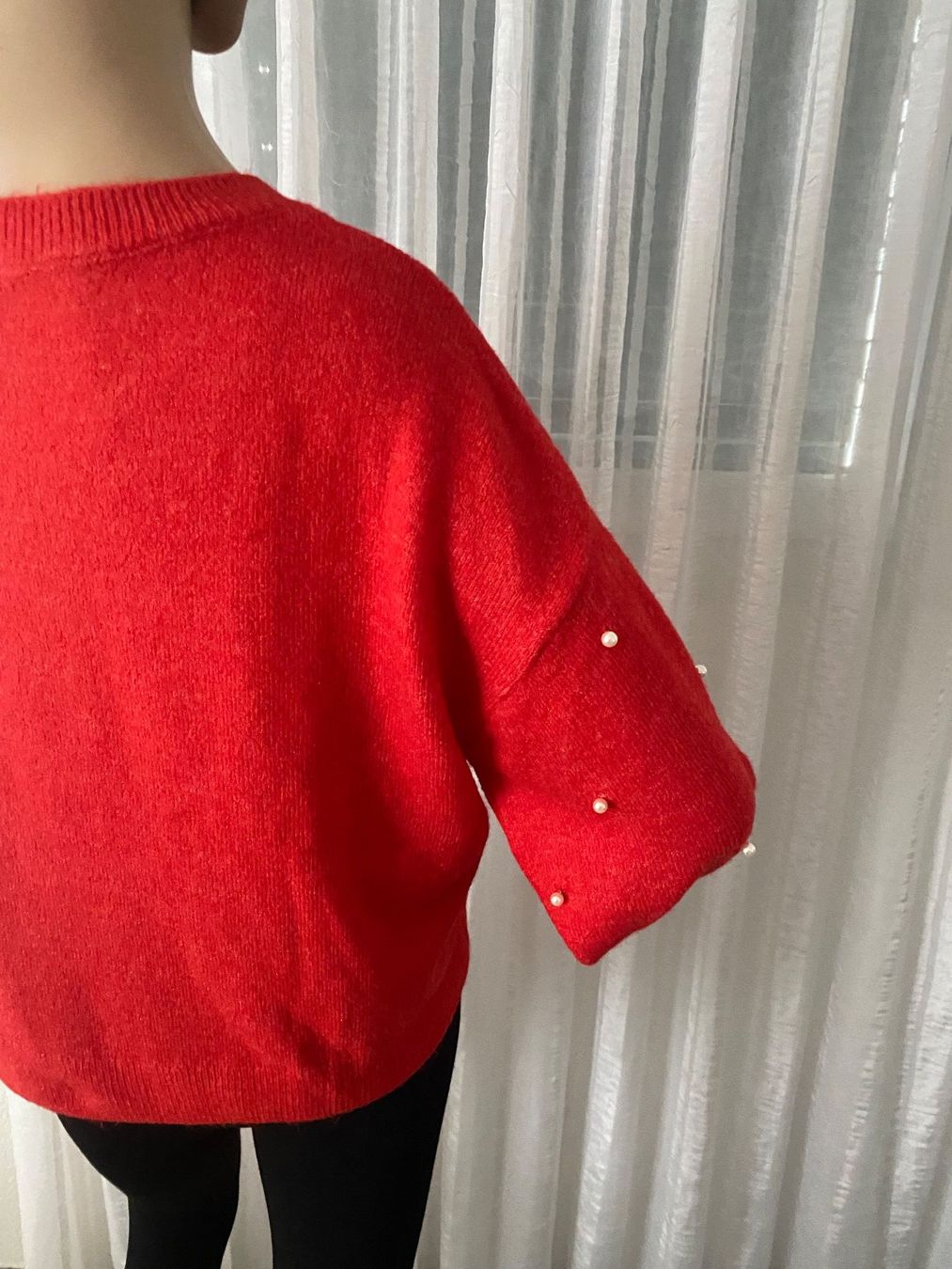 H&M Pullover & Sweatshirts: MUST HAVE - stylische Pullover mit Perlen, rot, L – Neu und originalverpackt aus Winkel von ferrari2022 5