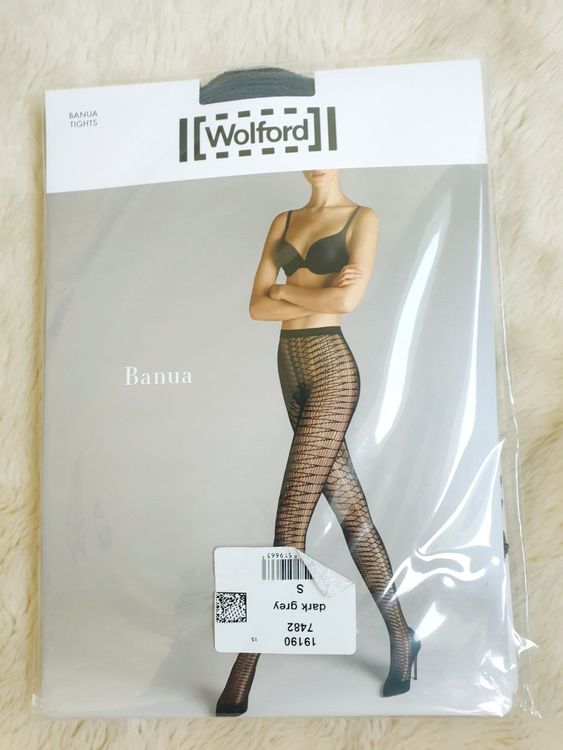 WOLFORD STRUMPFHOSE NEU MIT VERPACKUNG BANUA TIGHS S GREY Kaufen