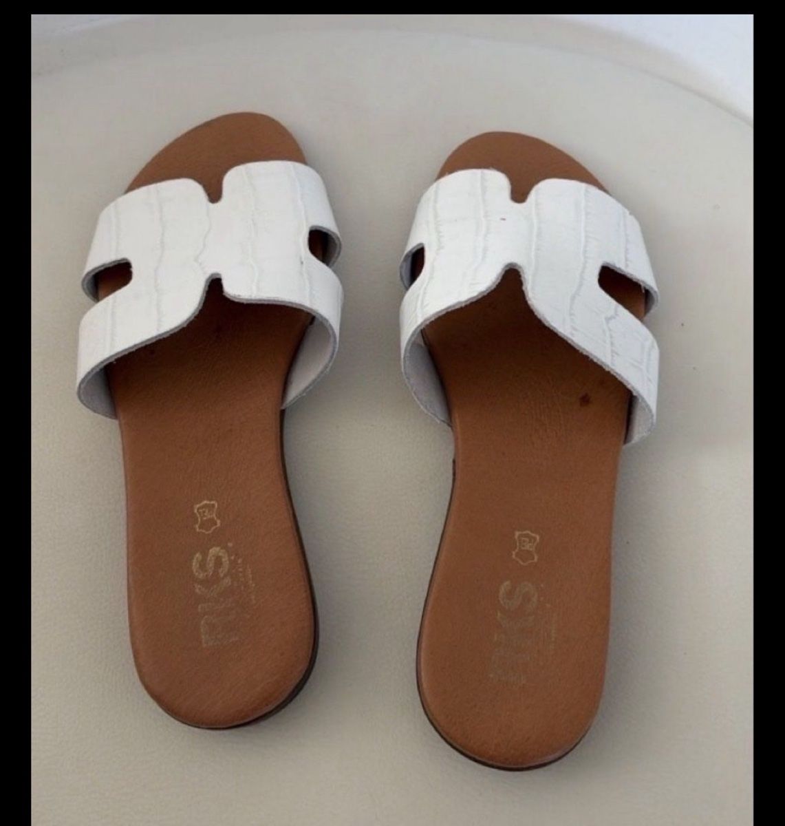 Scarpe da donna: Pantoletten weiss Leder Grösse 36 – Usato da Opfershofen TG venduto da dan_nxk8 1