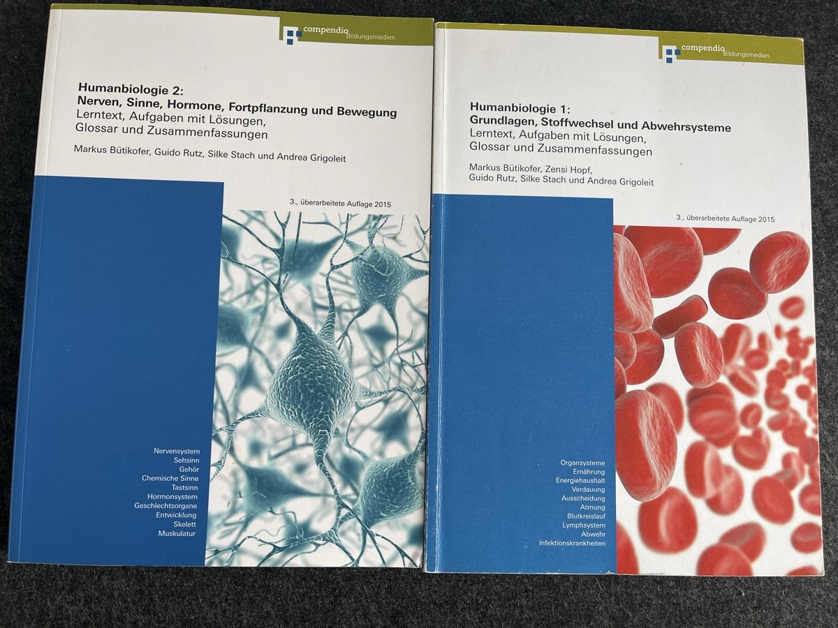 Libri: Humanbiologie 1,2, Compendio – Usato da LUZERN venduto da Zhin369