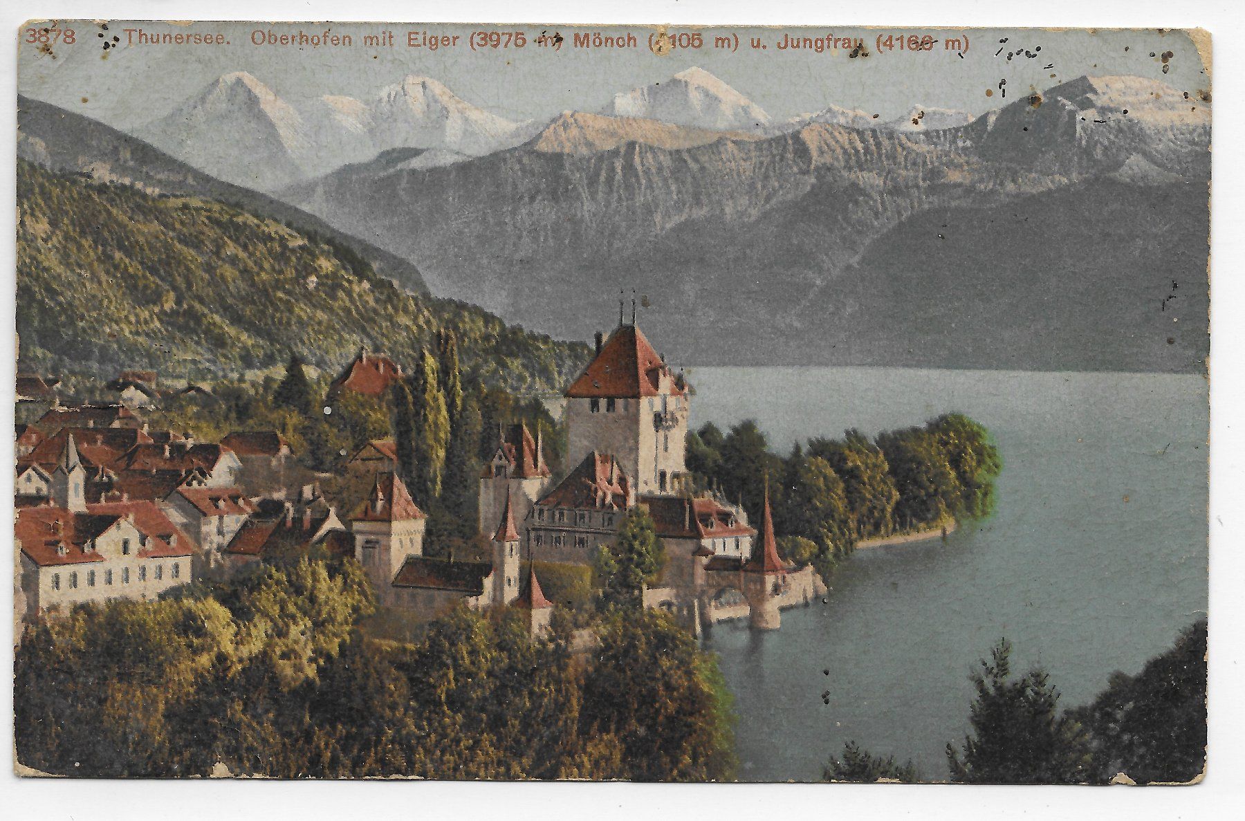 Cartoline postali: Thunersee Oberhofen – Usato da Hefenhofen venduto da Richsalz