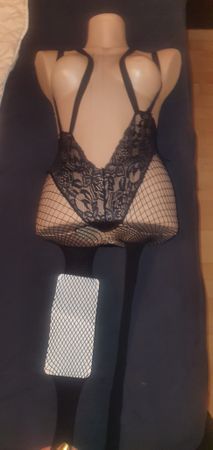Bodystrümpfe Netzoptik , bodysuit with legs, netzkleid