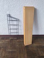 Vintage String Regal Metall Holz hell 3 Bretter 62x48x14cm