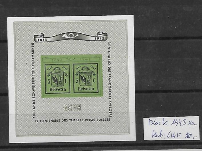 Tous les timbres: Block 1943 ** Kat: CHF 90.- – Neuf (Voir description) à Basel par Ilp
