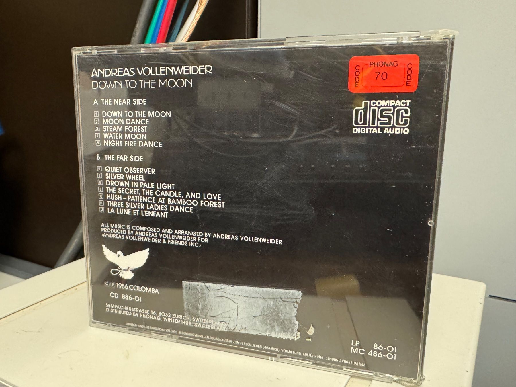CD: Andreas Vollenweider - Down To The Moon - HA13A – Usato da Küsnacht ZH venduto da swisssales.net 1