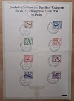 2x Sonderbriefmarken Deutsches Reich Olympiade 1936