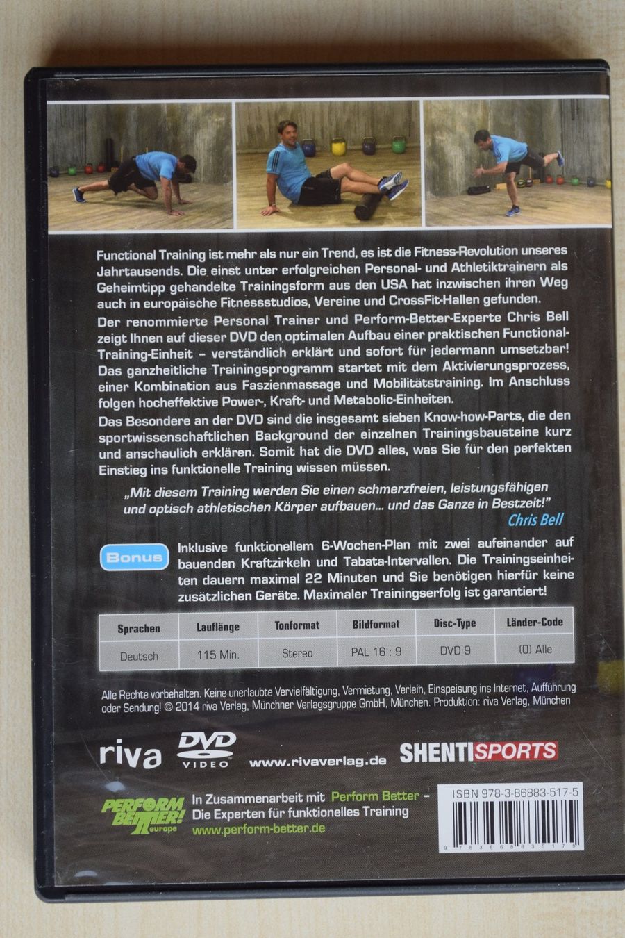 Alle DVDs: FUNCTIONAL TRAINING mit Chris Bell (216) – Gebraucht aus Reutigen von DONDON55 1