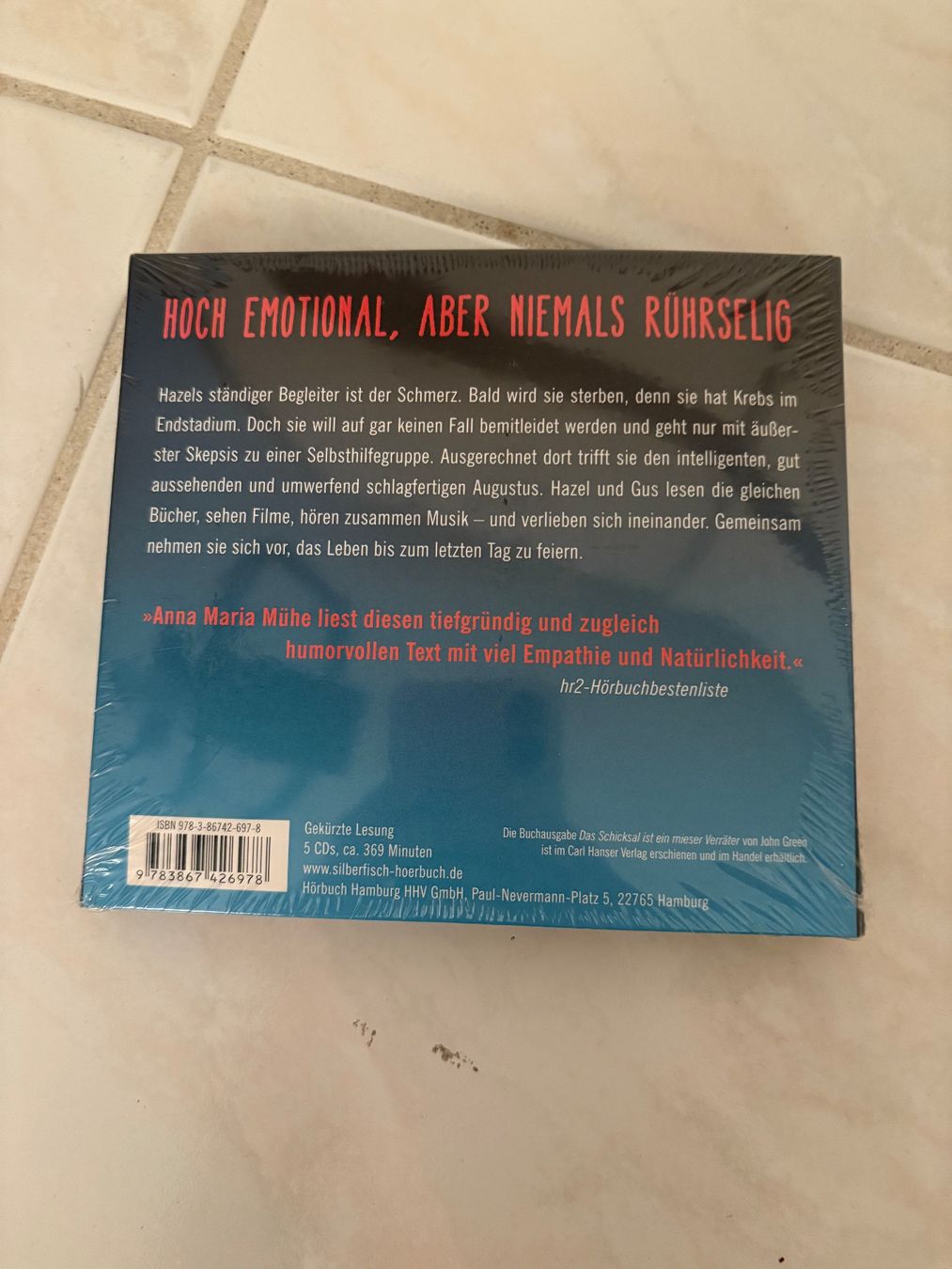 John Green: Das Schicksal ist ein mieser Verräter (CD) (Neu und