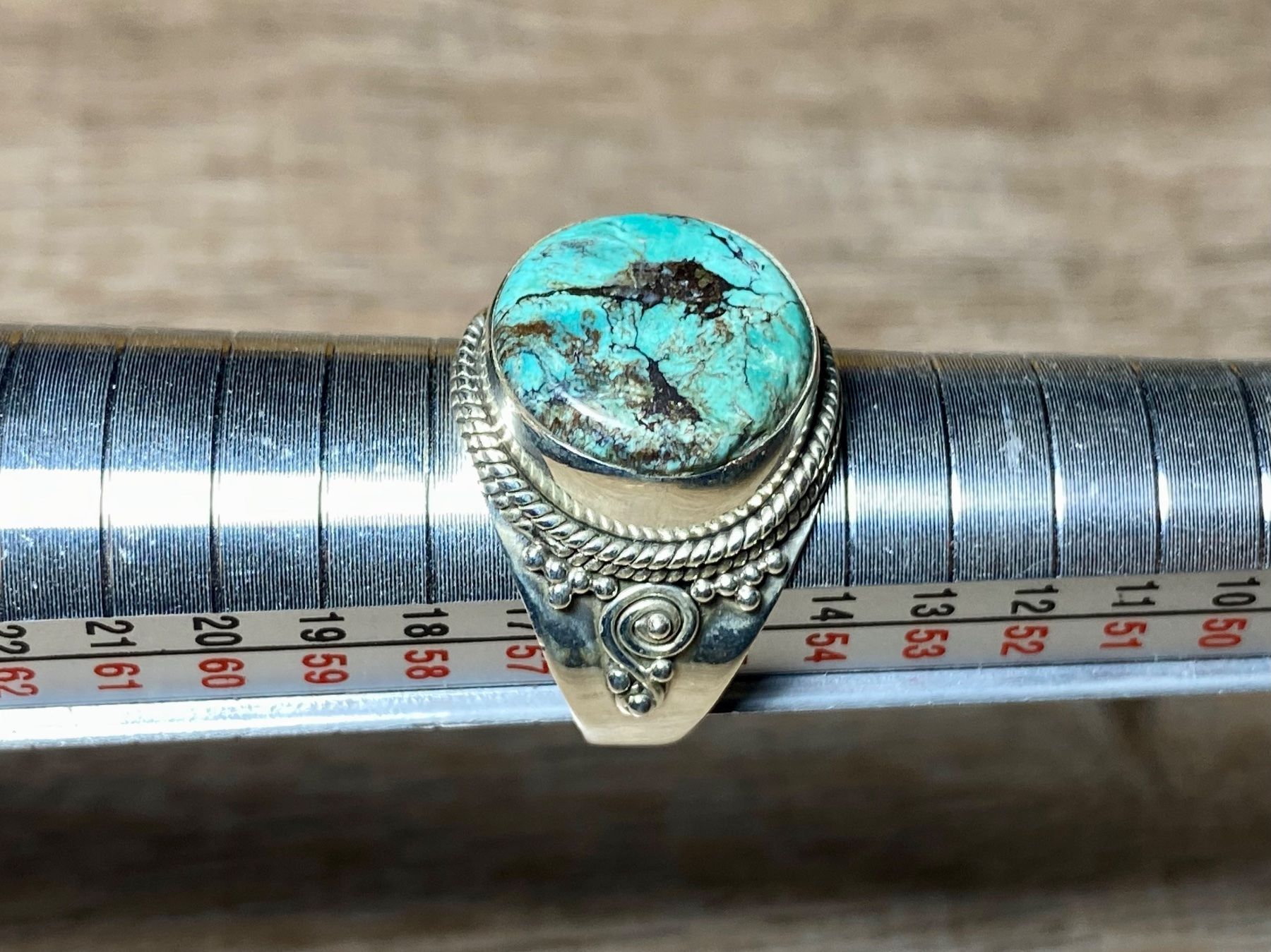 Anelli: 925 Silberring mit natürlichem Türkis – Nuovo e nell'imballaggio originale da Laax venduto da Kiki_Kingdom3 9
