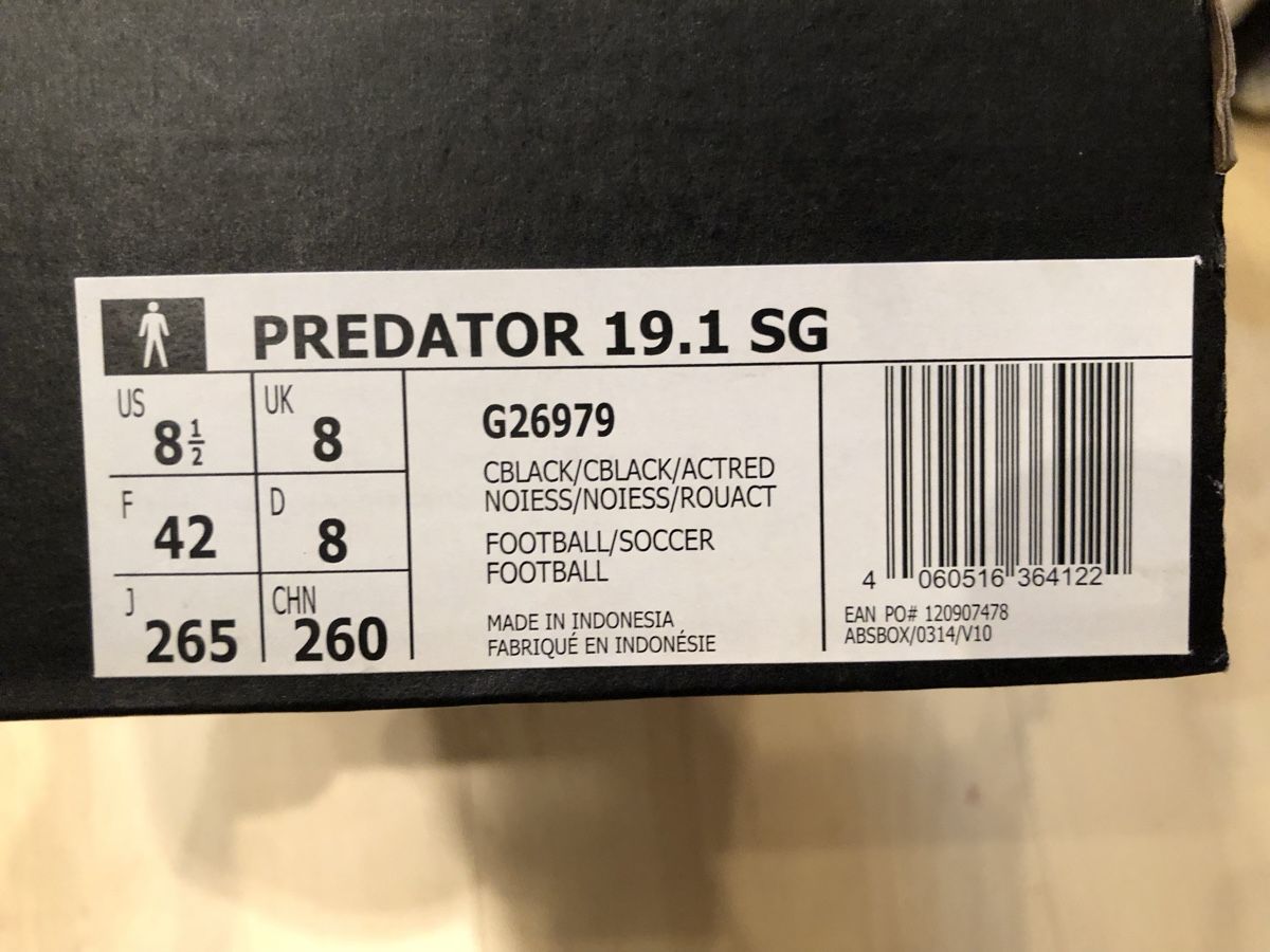 Adidas Herrenschuhe: Fussballschuhe adidas predator 19.1 SG – Neu und originalverpackt aus Basel von Piepsli 2