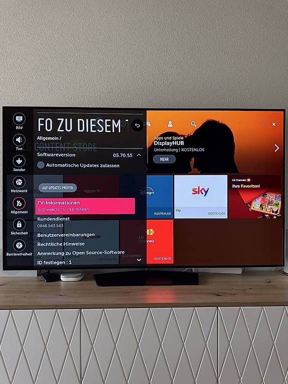 LG Fernseher: LG OLED65B6V OLED Smart TV 65 Zoll – Gebraucht aus Aarburg von Trailsurfer 1