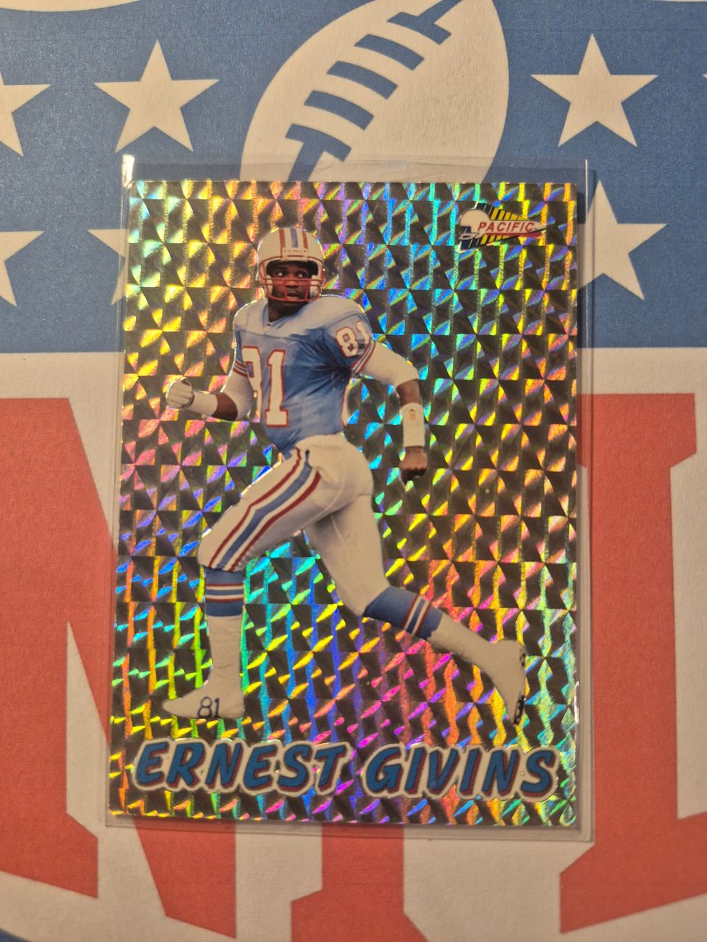 NFL Carte collezionabili: NFL 1993 Pacific Prism Ernest Givins – Usato da Treiten venduto da Sauber73