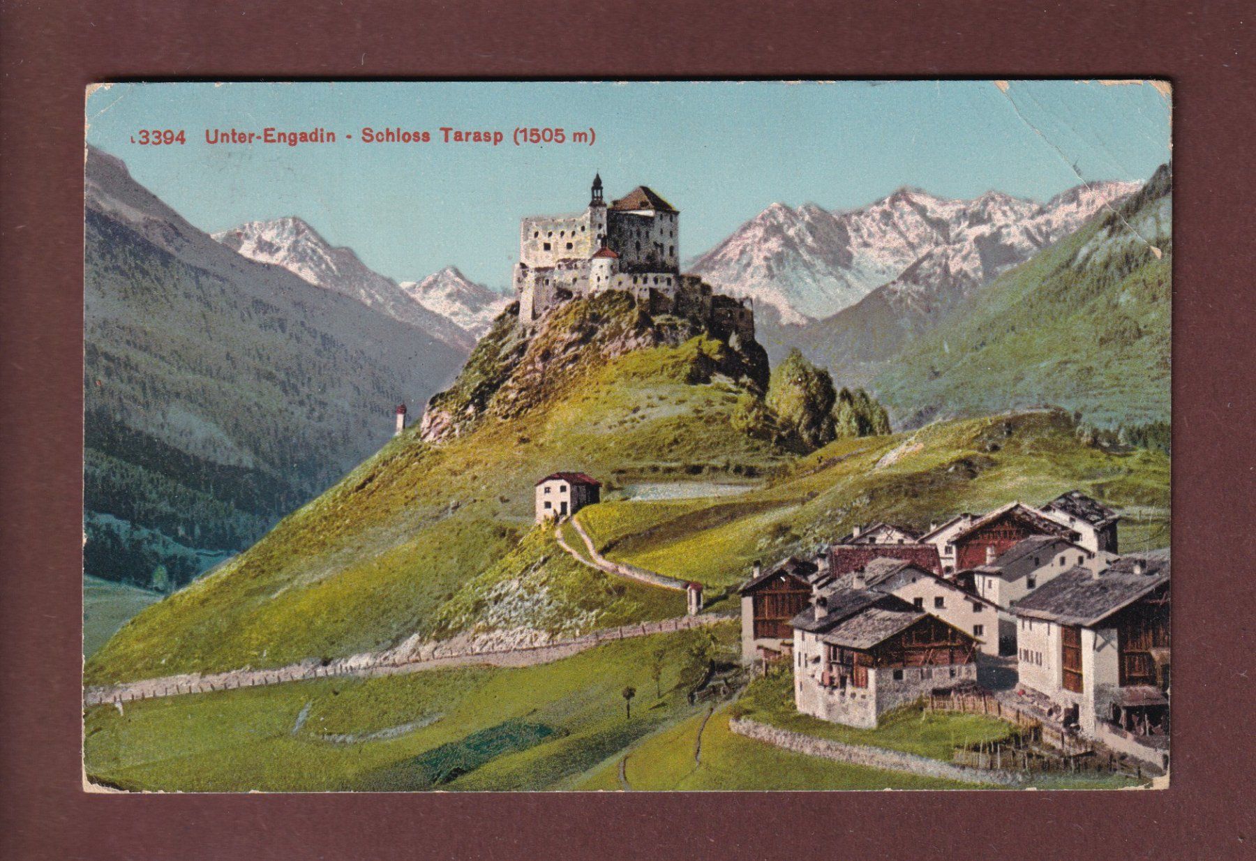 Ansichtskarten: SCHLOSS TARASP // Eckbug // – Gebraucht aus Pully von nicecards