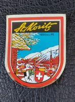 Kofferaufkleber Abziehbilder St.Moritz Vintage Sticker NOS