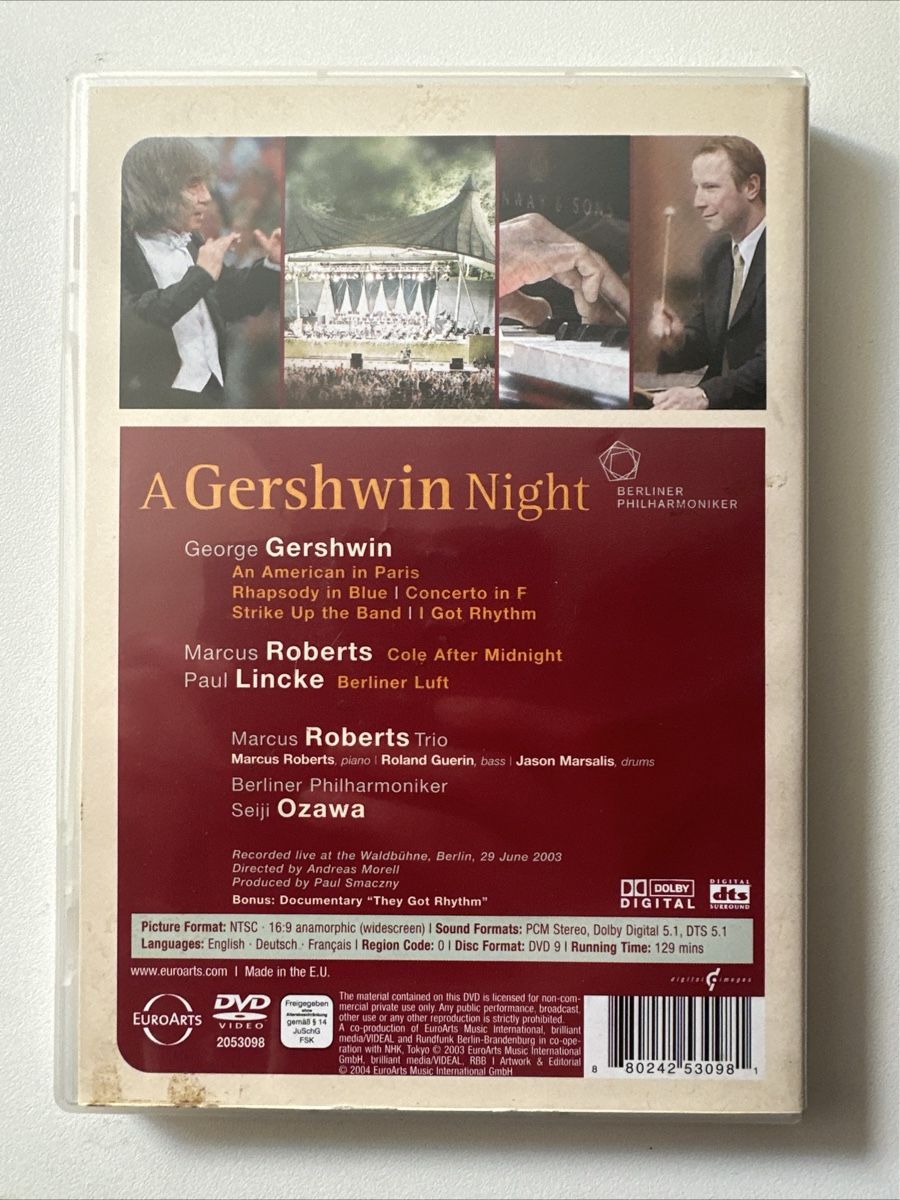Alle DVDs: DVD: A Gershwin Night - Berliner Philharmoniker, Ozawa – Gebraucht aus Zofingen von SwissMercator 1