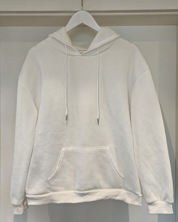 Shein Hoodie, Gr. L, Weiss mit Print – Kuschelig weich!