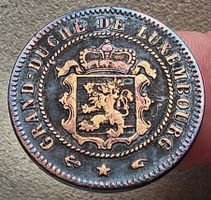 LUXEMBURG 5 CENTIMES 1855 *RAR*