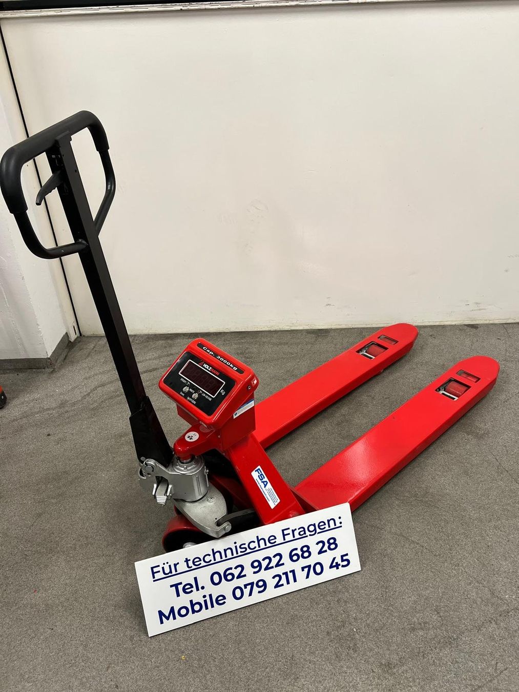 Carrelli elevatori e a forche: FSA Waage-Hubwagen 3 ton – Nuovo (secondo la descrizione) da Aarwangen venduto da fsa-maschinen