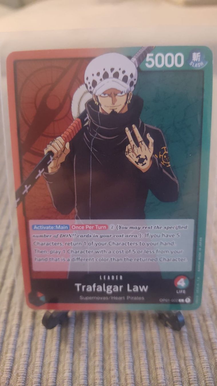 Bandai Sammelbilder & Trading cards: One Piece OP01-002 Law PRE-ERRATA – Neu (gemäss Beschreibung) aus Lausanne von Abstral1