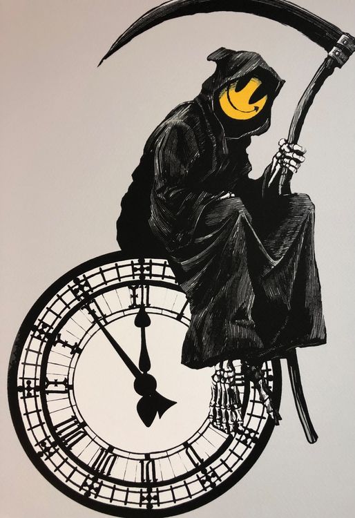 Banksy: Grin Reaper XL-Version 63/150 | Kaufen auf Ricardo