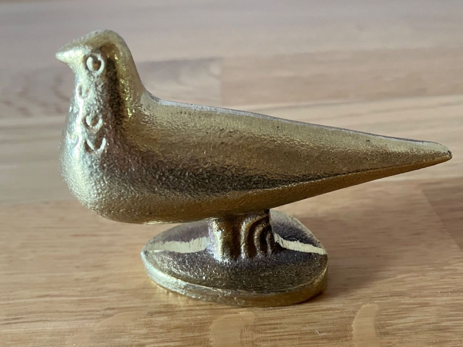 Bag Turgi Statuette: Vintage-Bronzefigur Taube, ca. 1960 – Usato da Bern venduto da schoenisache 2