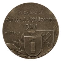 Mels 1928 St. Gallisches Kant. Schützen.