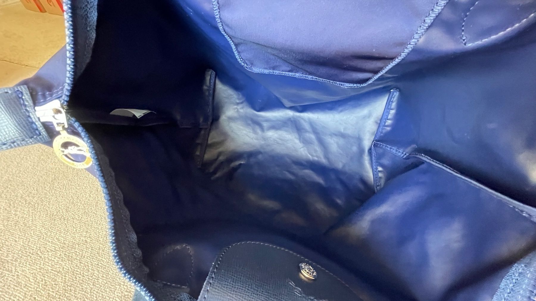 Longchamp Borse da donna: Sac Longchamp bleu marine, modèle Le Pliage – Usato da Jussy venduto da Retrove 4