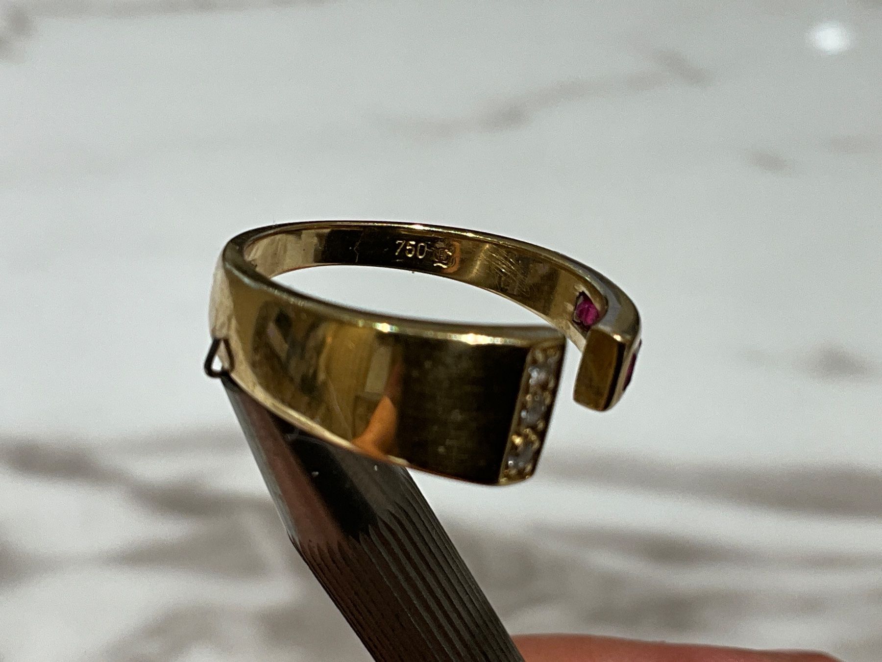 Bagues: Damenring 18k Gold Rubin – D'occasion à Schaffhausen par glamour-shop 5