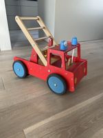 Lauflernhilfe: Grosses Holz Feuerwehrauto für kleine Helfer