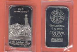 1 Unze Serie "schönes Deutschland" BAD HOMBURG/OVP/ARGOR